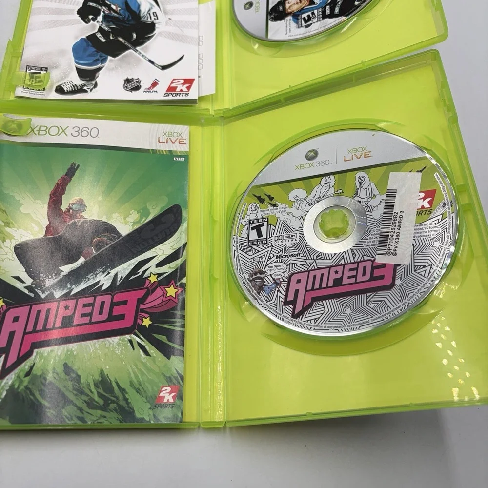 Xbox 360 games Amped 3 NHL 2k7 Conan